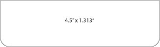 special shaped die line 4.5"x1.313"