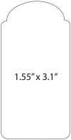 die line for 1.55"x3.1" special shaped label or sticker