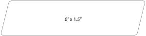 die line for special shaped label 6"x1.5"